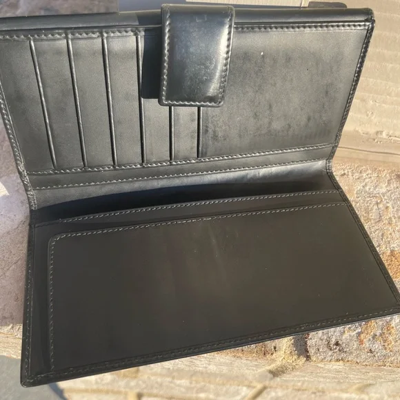 Authentic Gucci Long Wallet Black leather - Picture 5 of 9